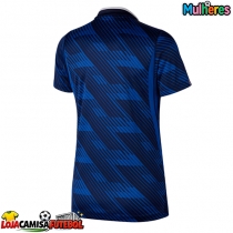 Camisa de Futebol França Equipamento Principal Mulheres Mundo 2026 Manga Curta